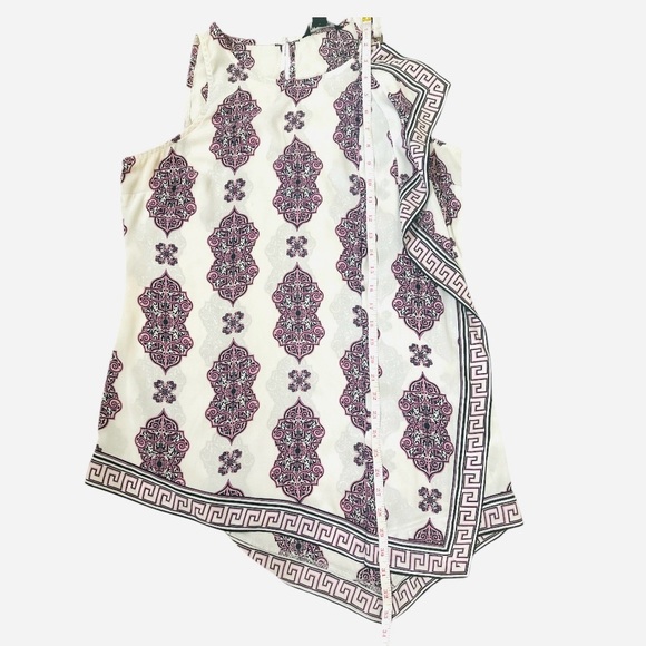 White House Black Market Asymmetrical Tunic Size Medium - Picture 7 of 10